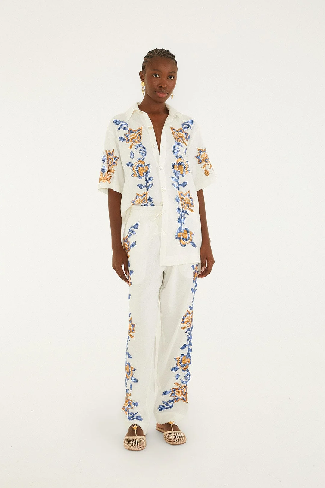 Mica Embroidered Pants
