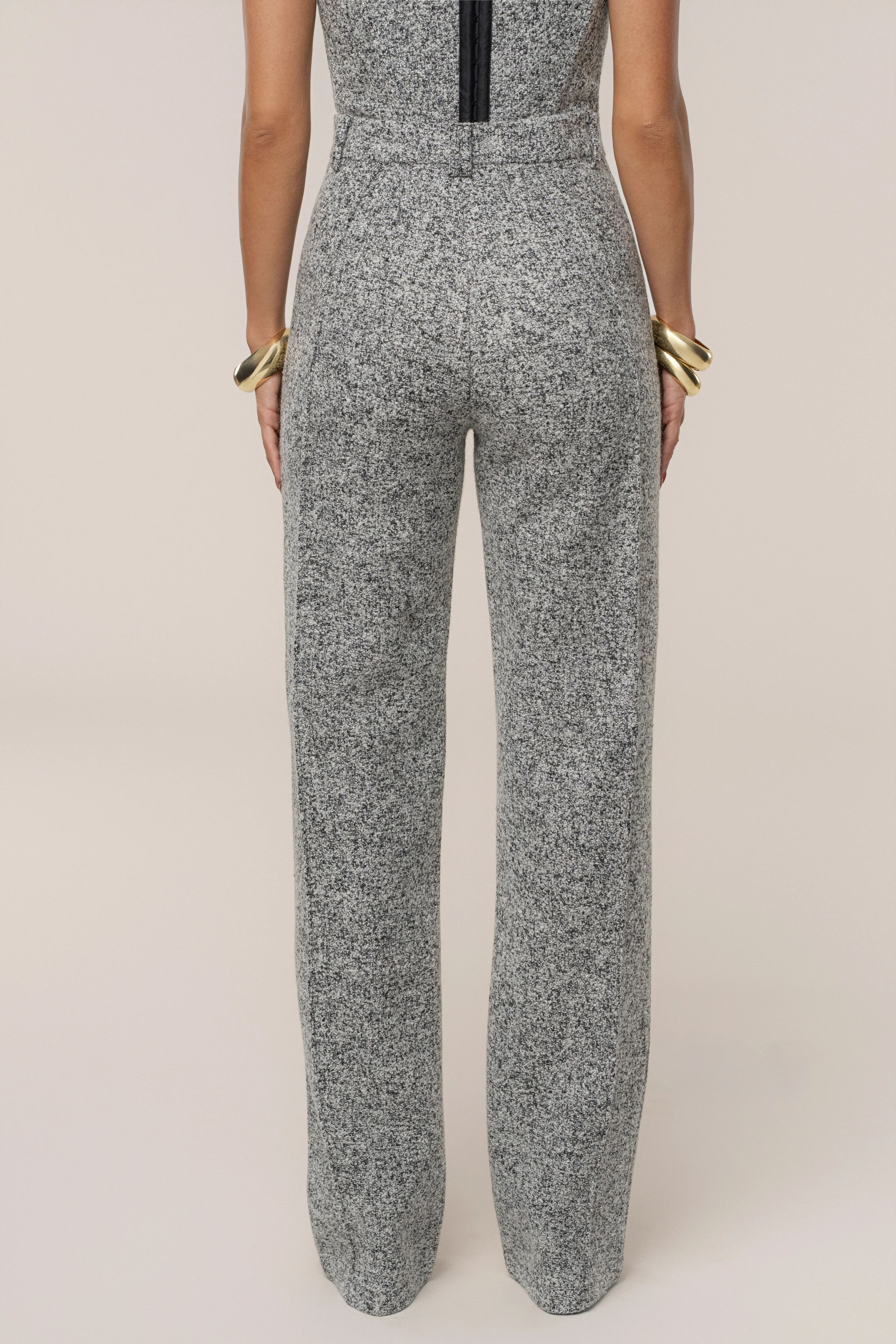 Lt. Grey Stay Sharp Tweed Trouser