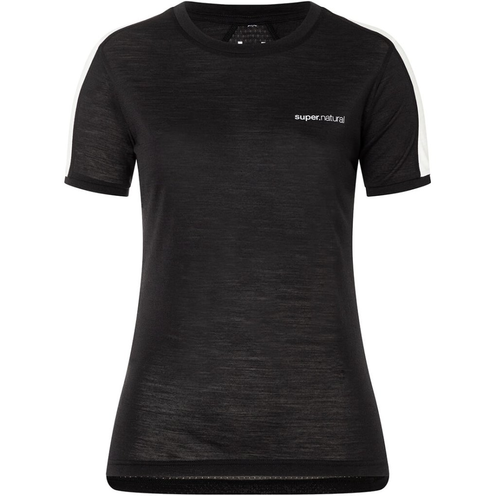 SUPER.NATURAL Alarm Running Tee Women - Jet Black