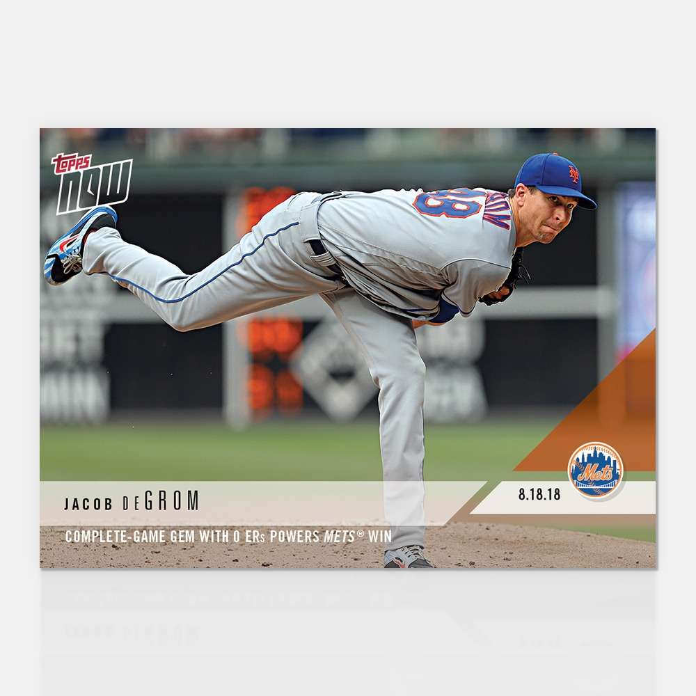 Jacob deGrom - 08/18/2018 TOPPS NOW® Card 611 - Print Run: 350