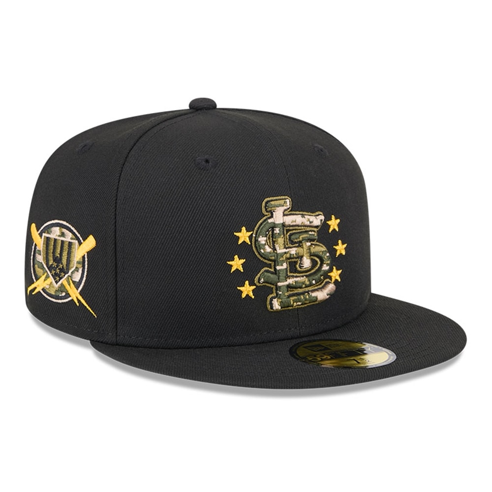 St. Louis Cardinals 2024 MLB Authentic Armed Forces New Era 59FIFTY Fitted Cap