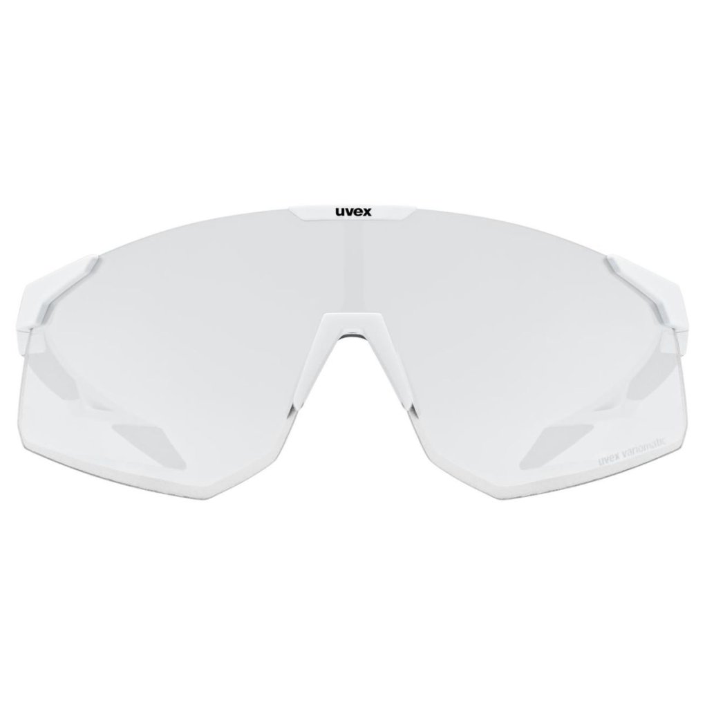 Uvex pace perform small V Glasses - white matt/litemirror silver variomatic