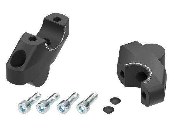 Hepco & Becker handlebar riser with offset 30 mm high and 21 mm back - blackHONDA 1100 CMX 1100 REBEL - 2025Ref: Hbe05018A / 42459557 00 01