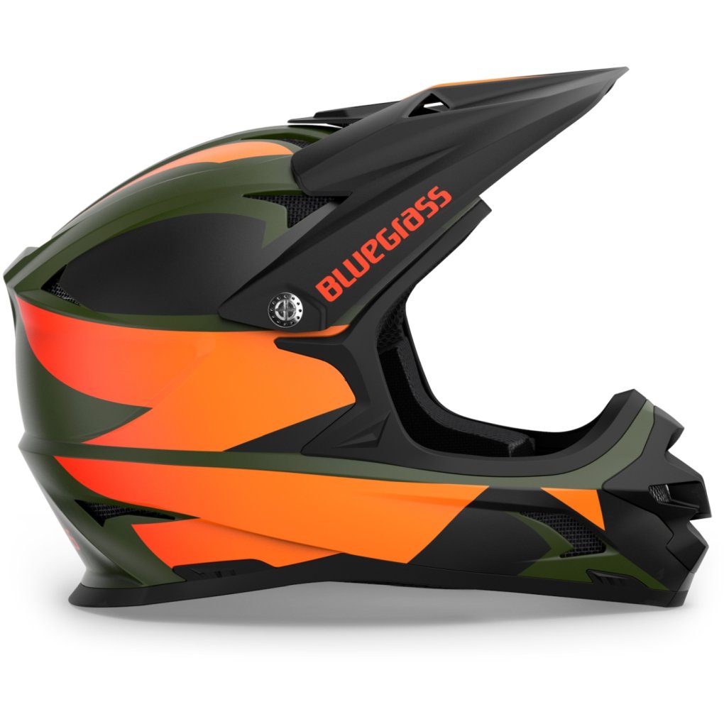Bluegrass Intox Fullface Bike Helmet - green gradient matt