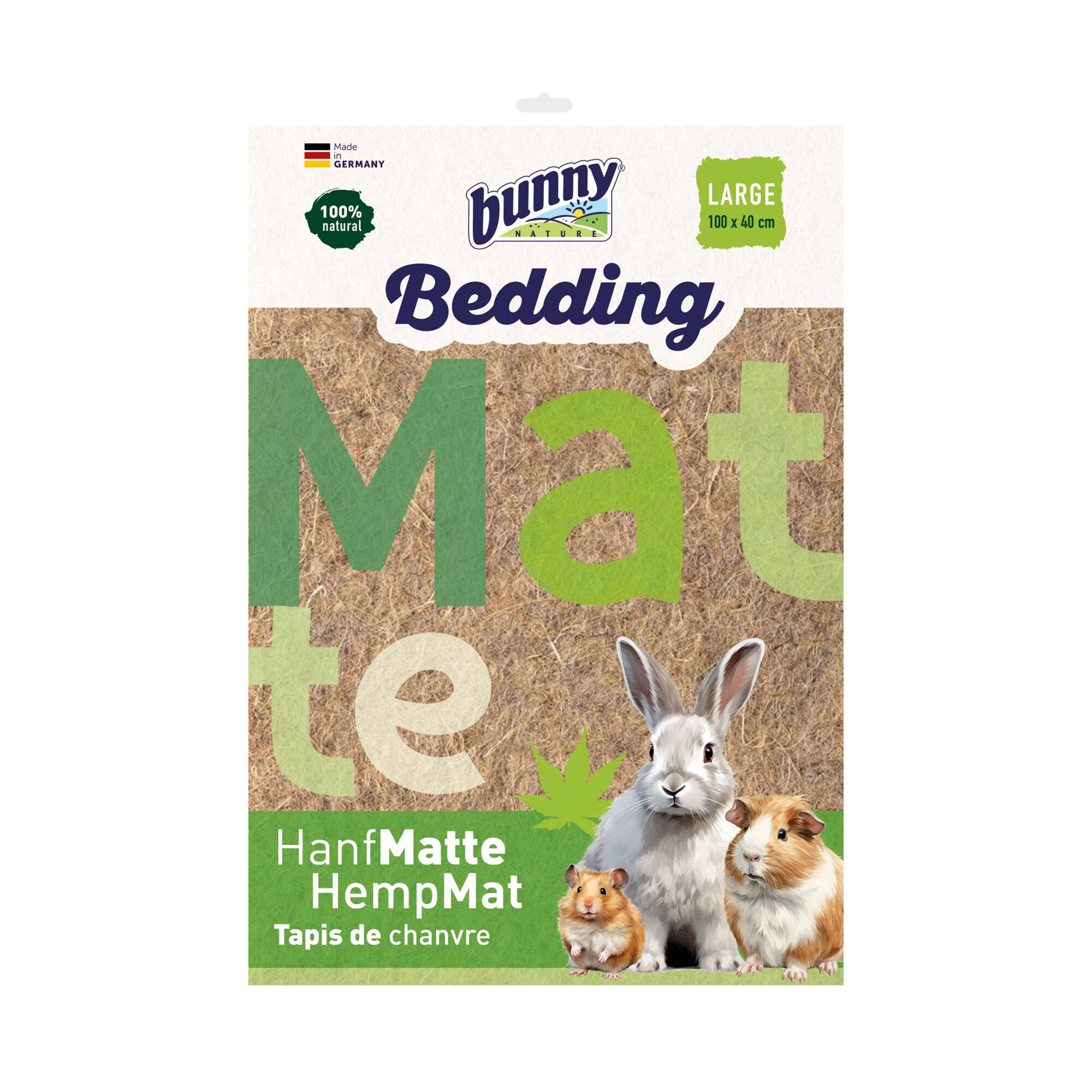 Bunny Nature Hemp Mat -  S - 40 x 25 cm