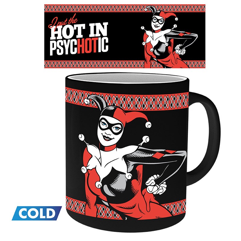 DC COMICS Mug Heat Change Harley Quinn Psychotic