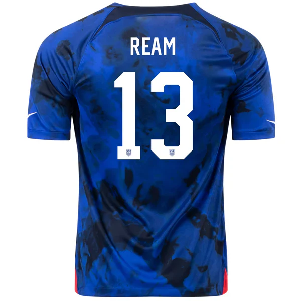 United States Tim Ream Away Jersey 22/23 (Bright Blue/White)