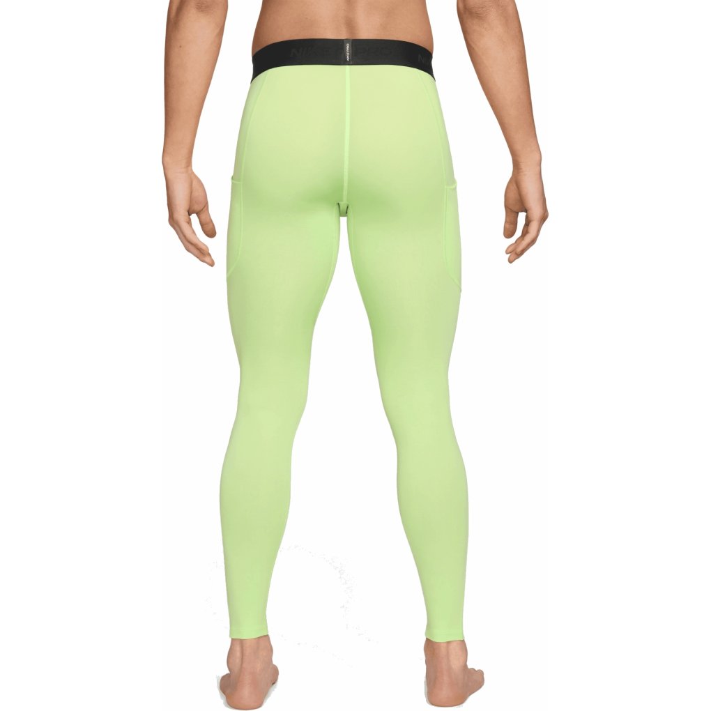 Nike Pro Dri-FIT Fitness-Tights Men - light liquid lime/black FB7952-360