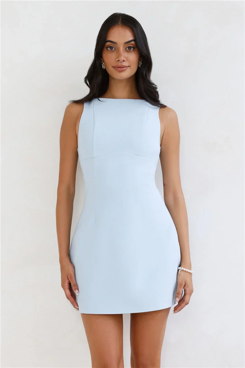 Simplicity Is Best Mini Dress Blue