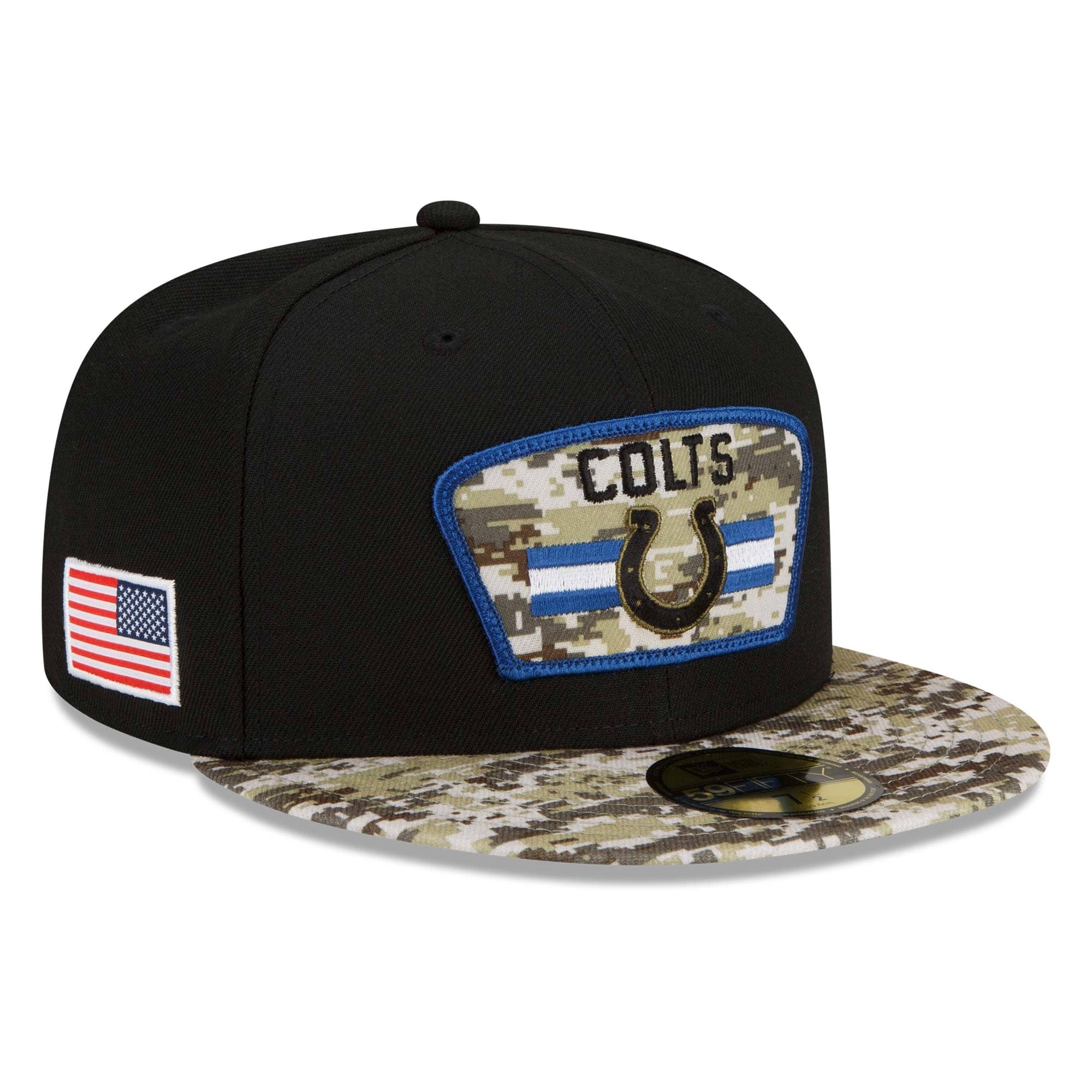 Indianapolis Colts 2021 NFL On-Field Salute to Service New Era 59FIFTY Fitted Cap