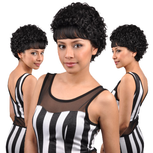 Kinky Curly with Straight Bang Wig Human Hair Wig Fergie