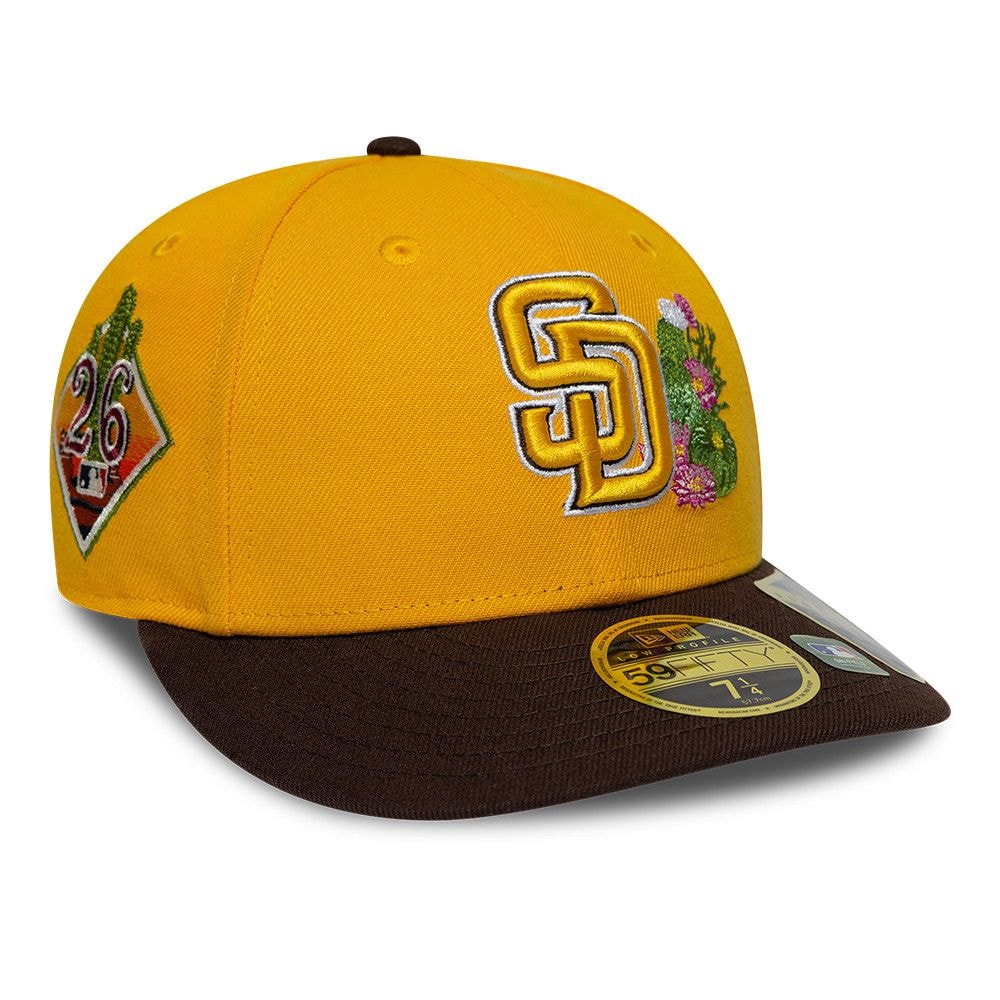 San Diego Padres 2026 MLB Authentic Spring Training 59FIFTY Low Profile Cap Yellow