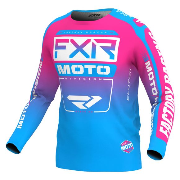 2024 FXR cross 24 MX Jersey - Blue / PinkRef: FXR0430