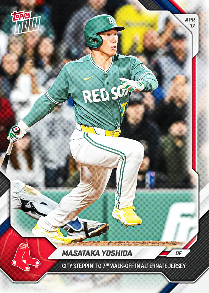 Masataka Yoshida - 2026 MLB Topps NOW® - Card 95 - PR: 829