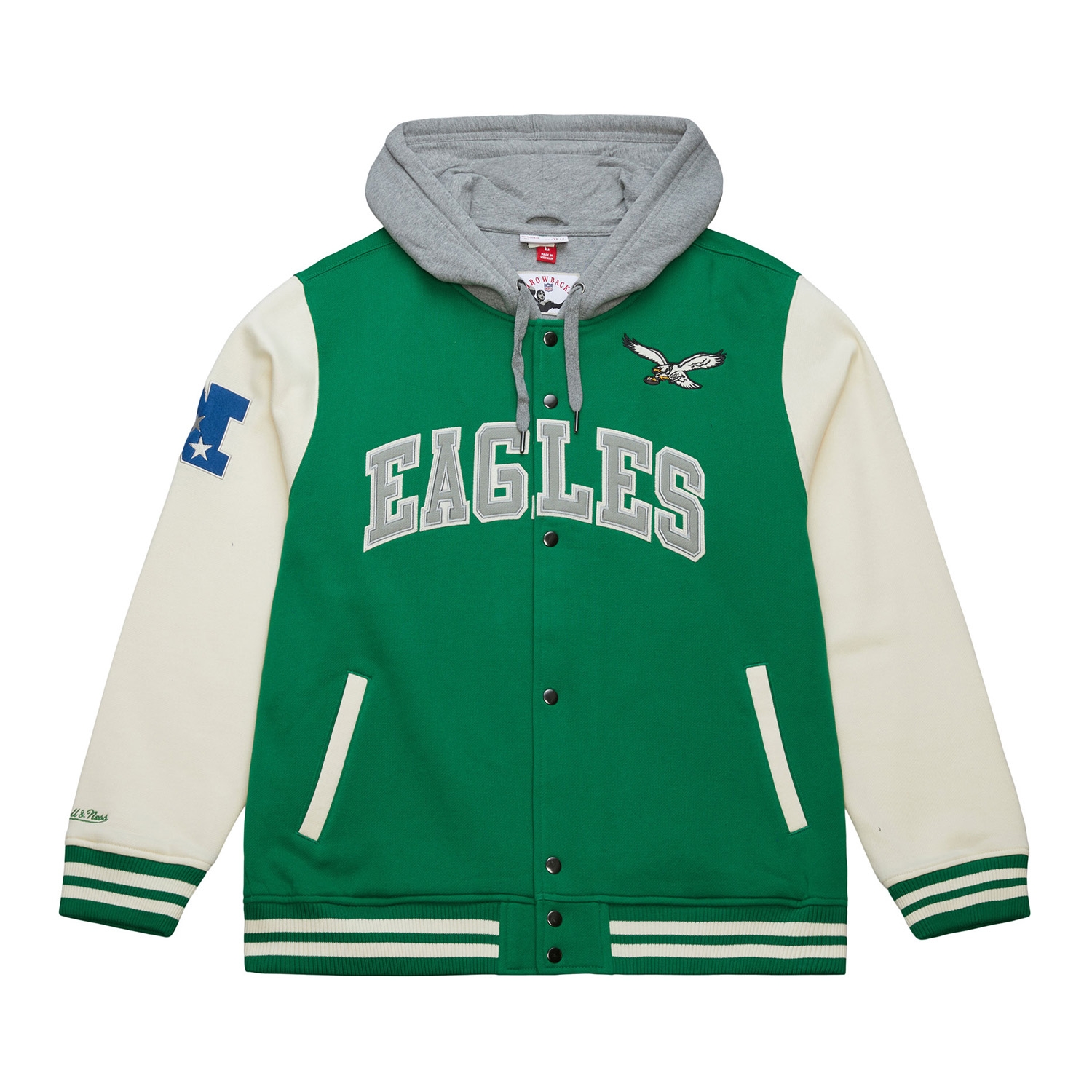 Philadelphia Eagles Courtside Fleece Full-Snap NFL Jacket