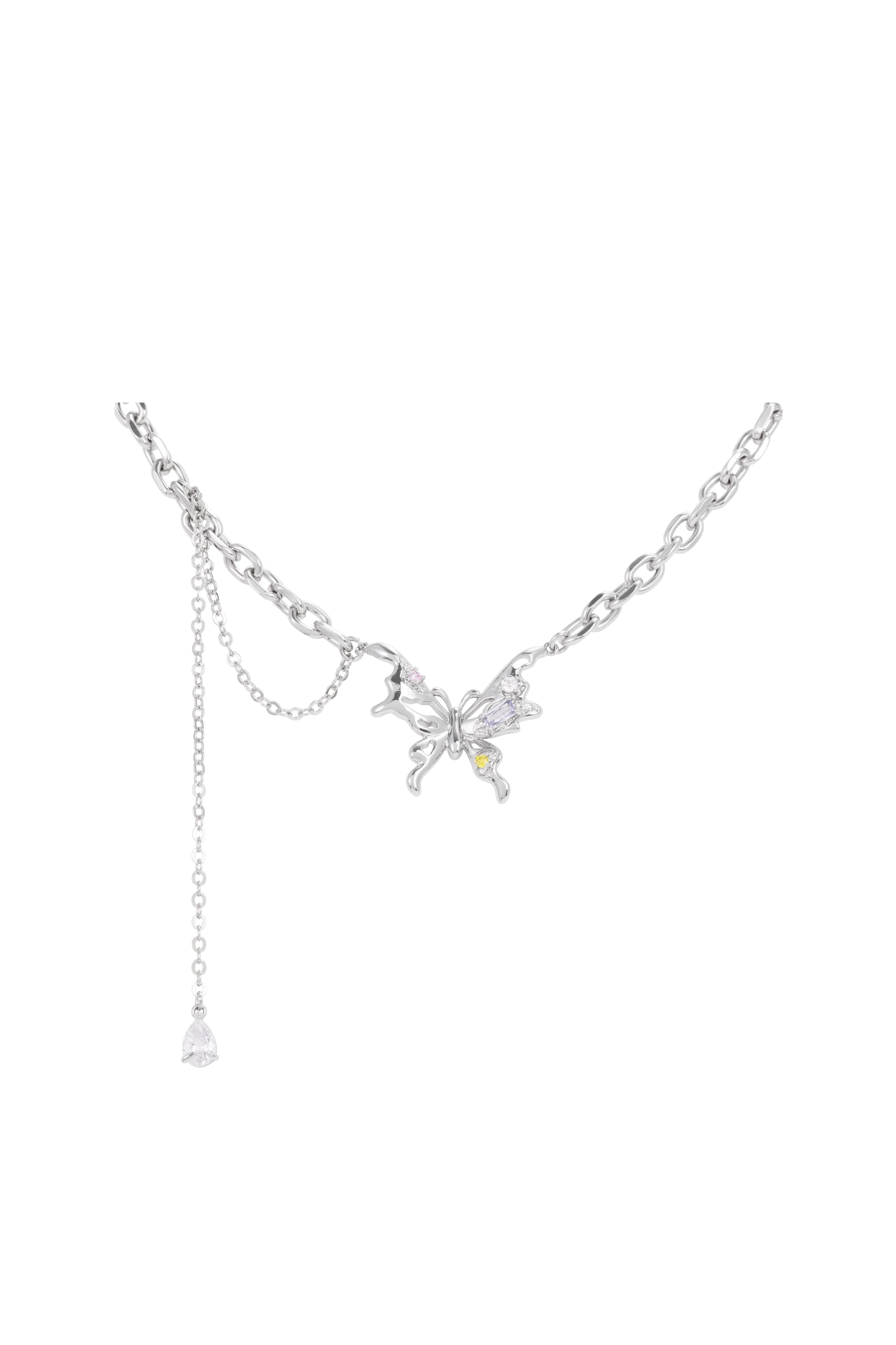 Mariposa Necklace Silver
