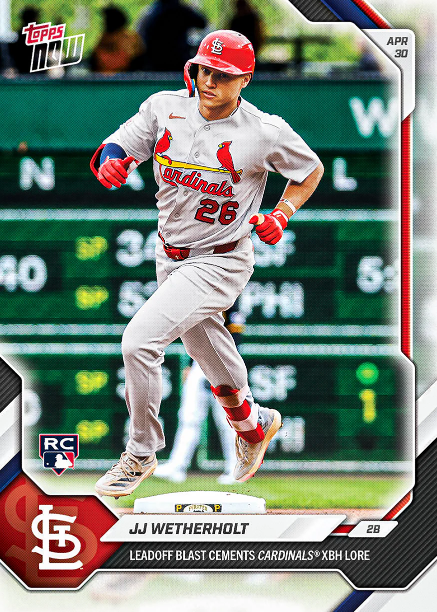 JJ Wetherholt - 2026 MLB Topps NOW® - Card 144