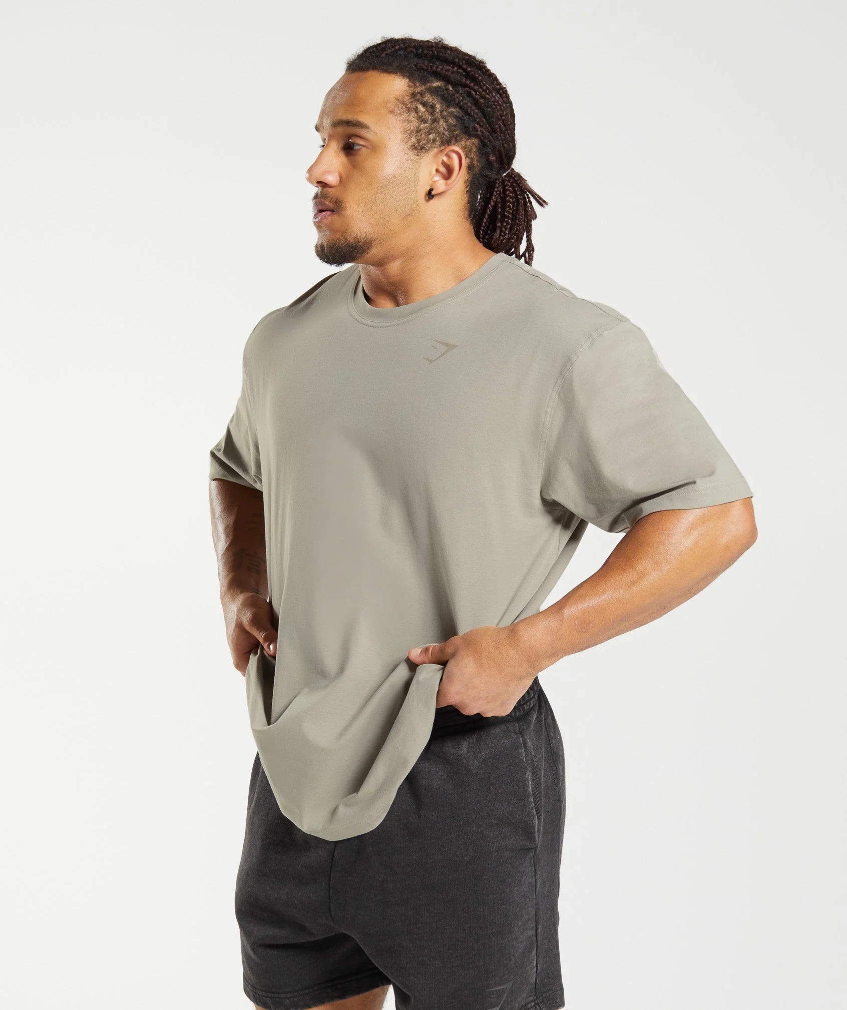 Power T-Shirt Ecru Brown