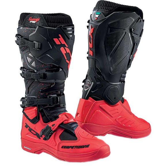 Bottes cross TCX Boots COMP EVO 2 - MICHELIN - BLACK RED 2024 - Noir / RougeRef : OX0298