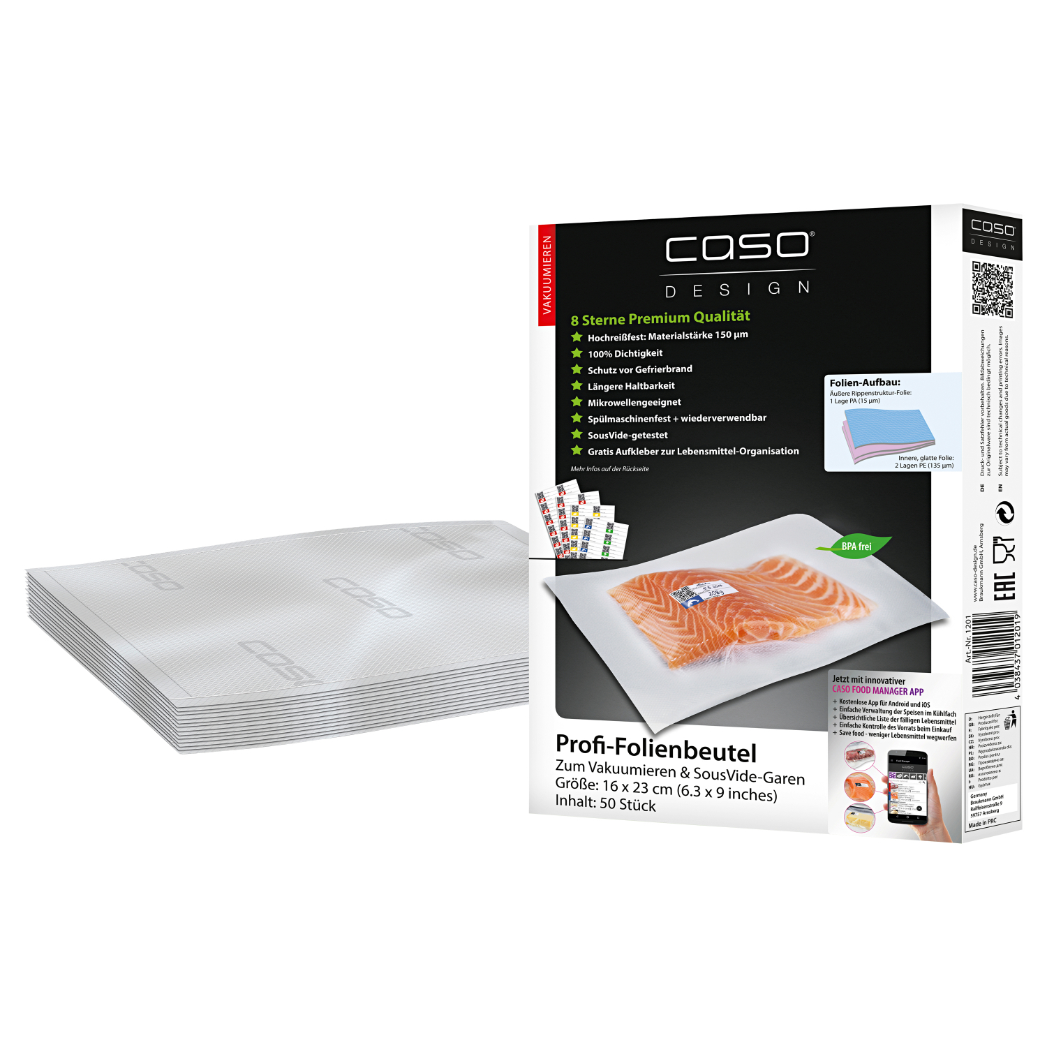 Caso Design Profi - foil pouch (16 x 23 cm)