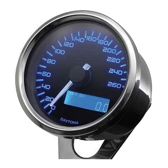 Daytona velona chrome Universal Digital Speedometer - GrayRef: 18307 / 86267