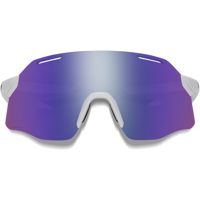 Smith Vert PivLock ChromaPop Glasses - White - Violet Mirror | Clear