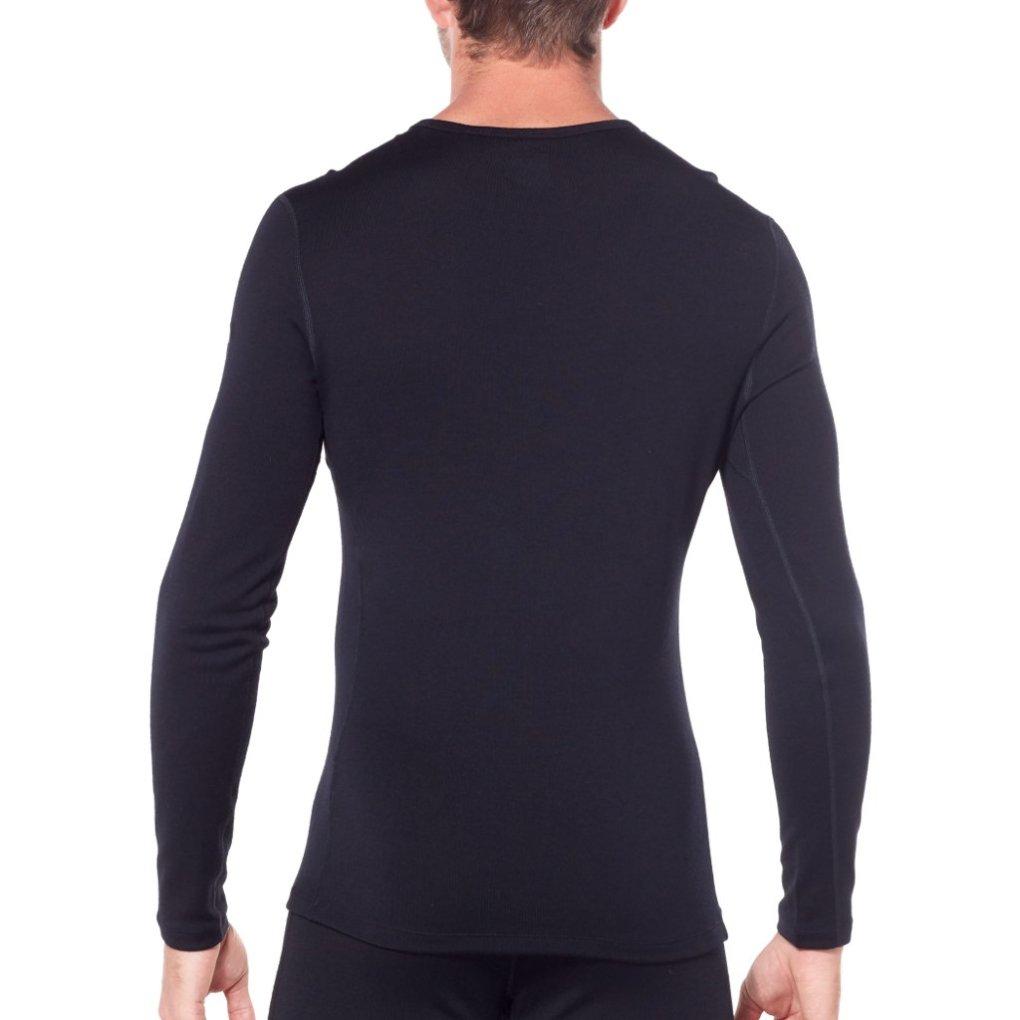 Icebreaker Merino 260 Tech Long Sleeve Crewe Thermal Top Men - Black