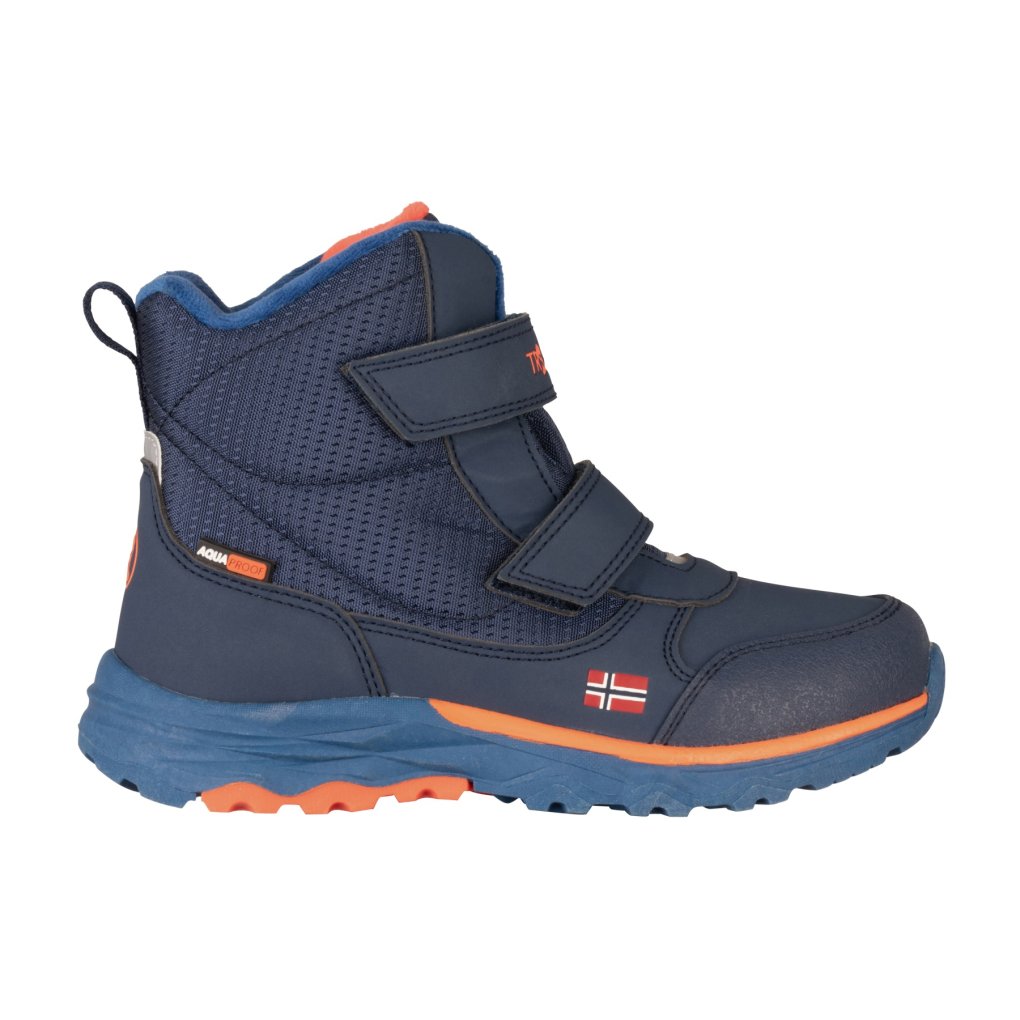 Trollkids Hafjell Winter Boots Kids - Mystic Blue/Flame Orange/Nordic Blue