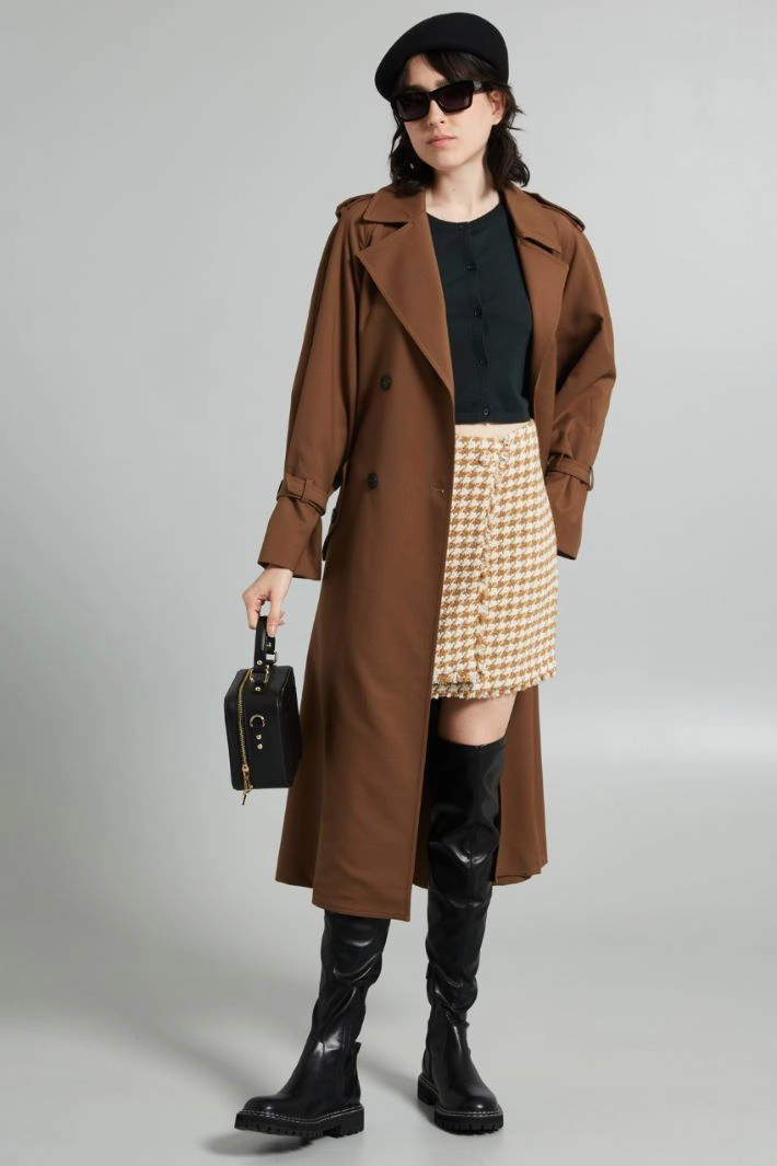 Wool yarn shrug - FORREST GREEN