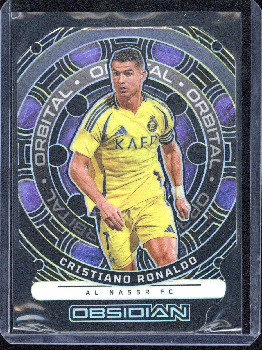 2024-25 Panini Obsidian Cristiano Ronaldo Orbital Yellow /10 #4