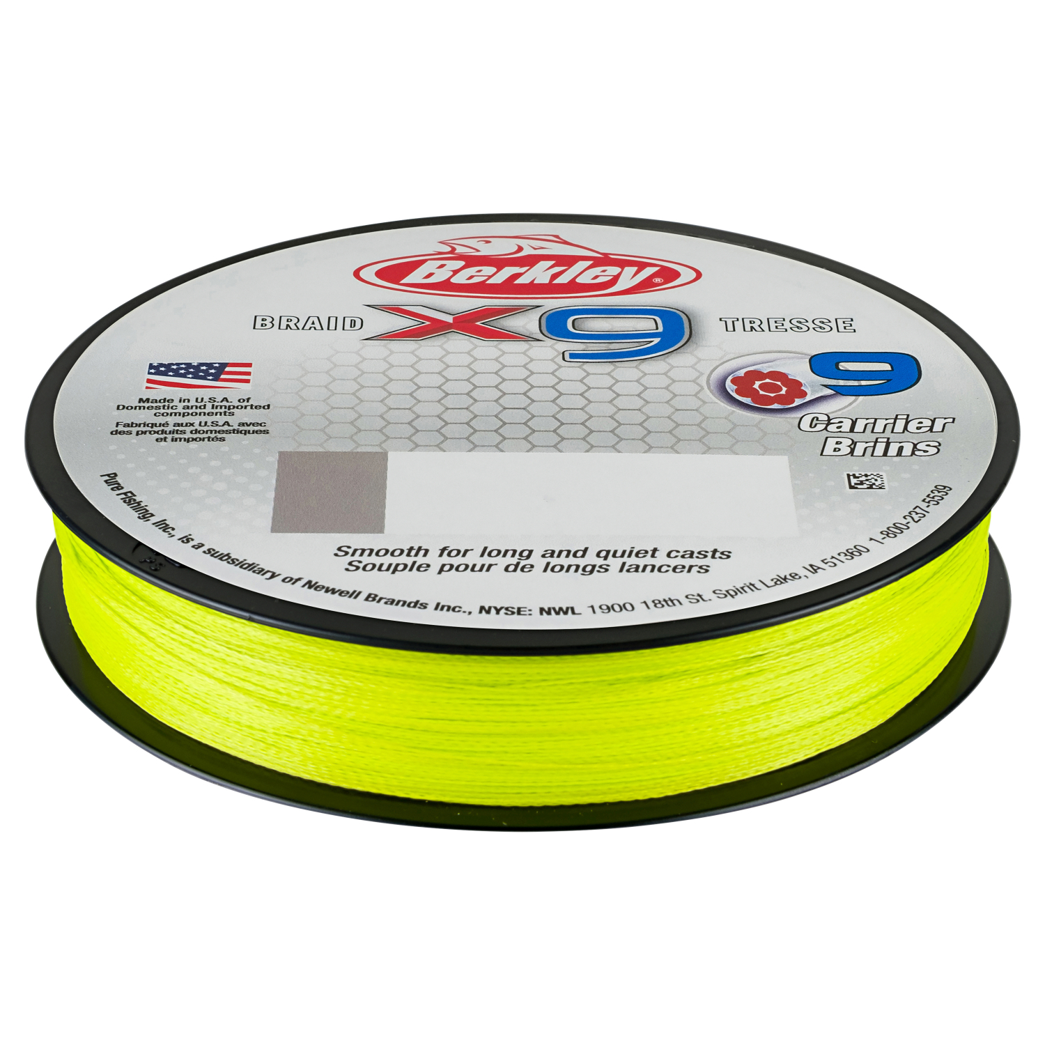 Berkley Fishing Line X9™ Braid (Fluro Green, 150 m)