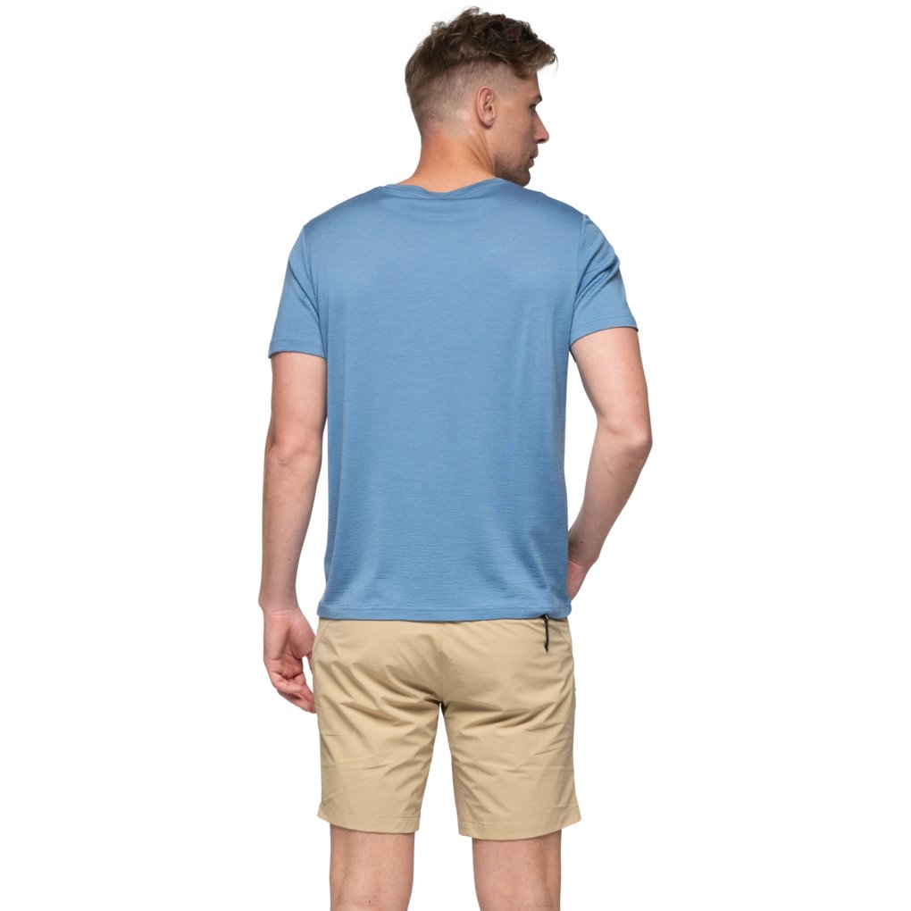 Bergans Vaagaa Adventure Merino Tee Men - blue moon/granite blue mgv