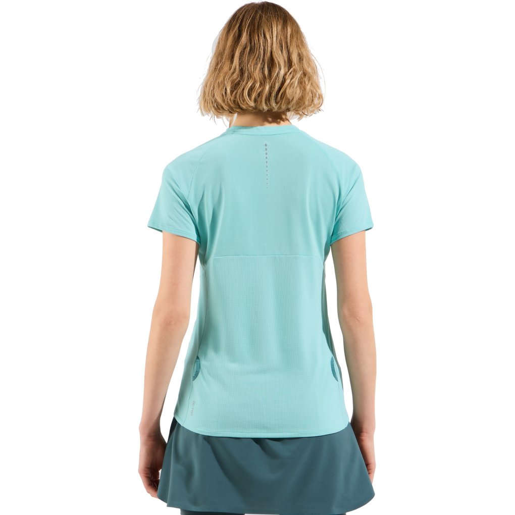 Odlo X-Alp Half-Zip Running T-shirt Women - aqua haze