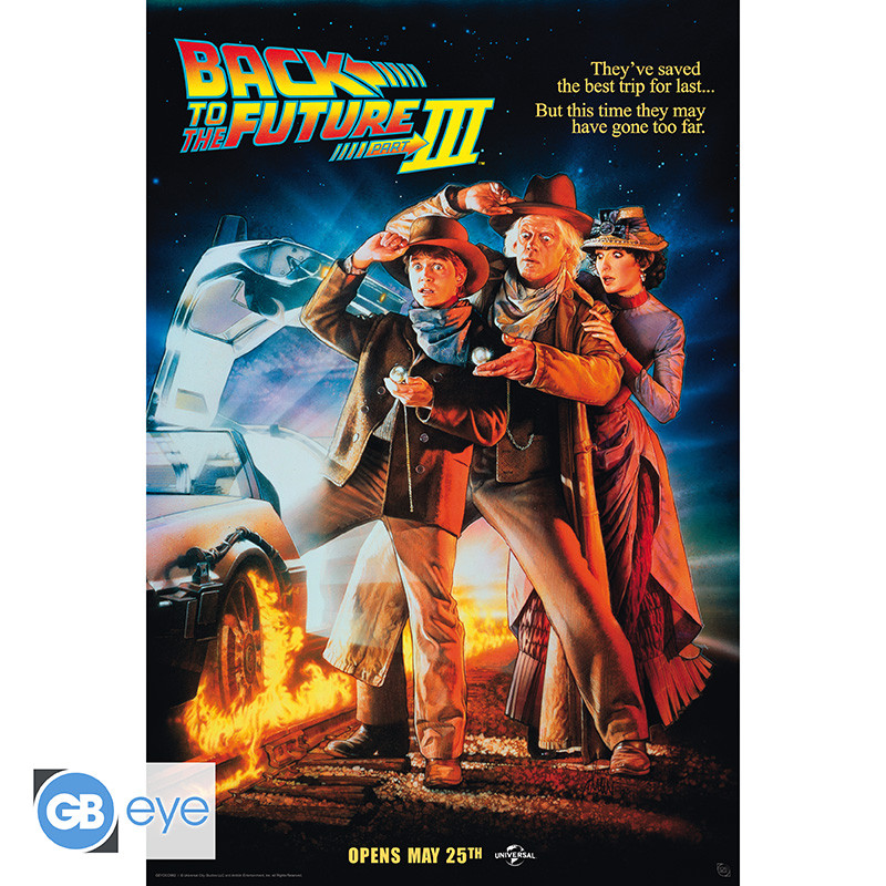 BACK TO THE FUTURE Poster Movie 3 (91.5 x61cm)