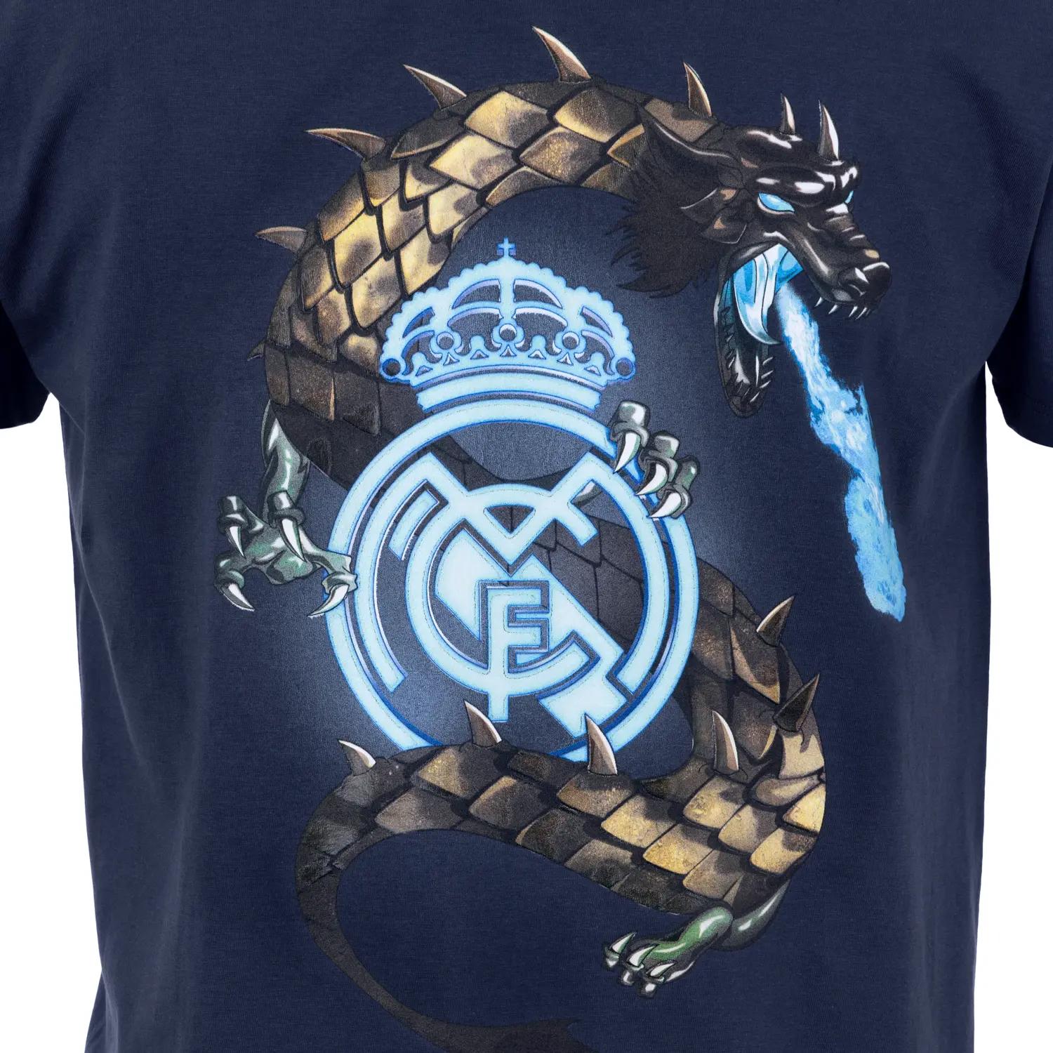 Mens Dragon T-Shirt Navy