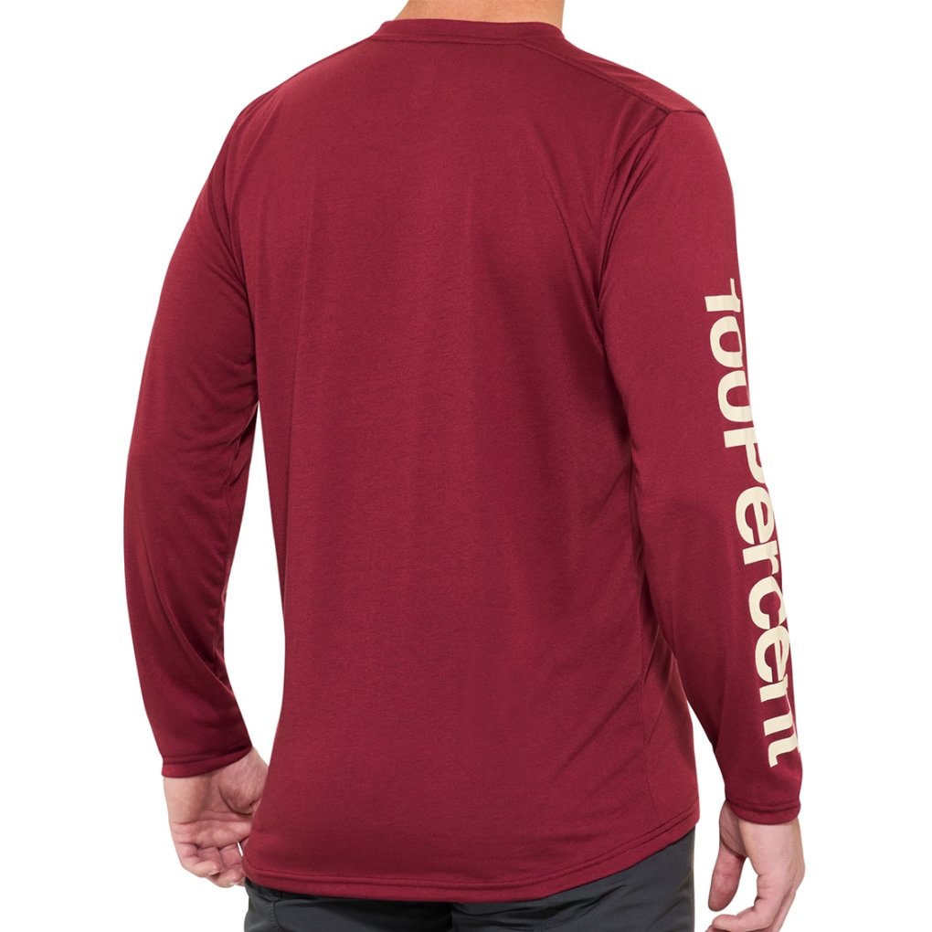 100% Airmatic Long Sleeve Jersey Men - merlot