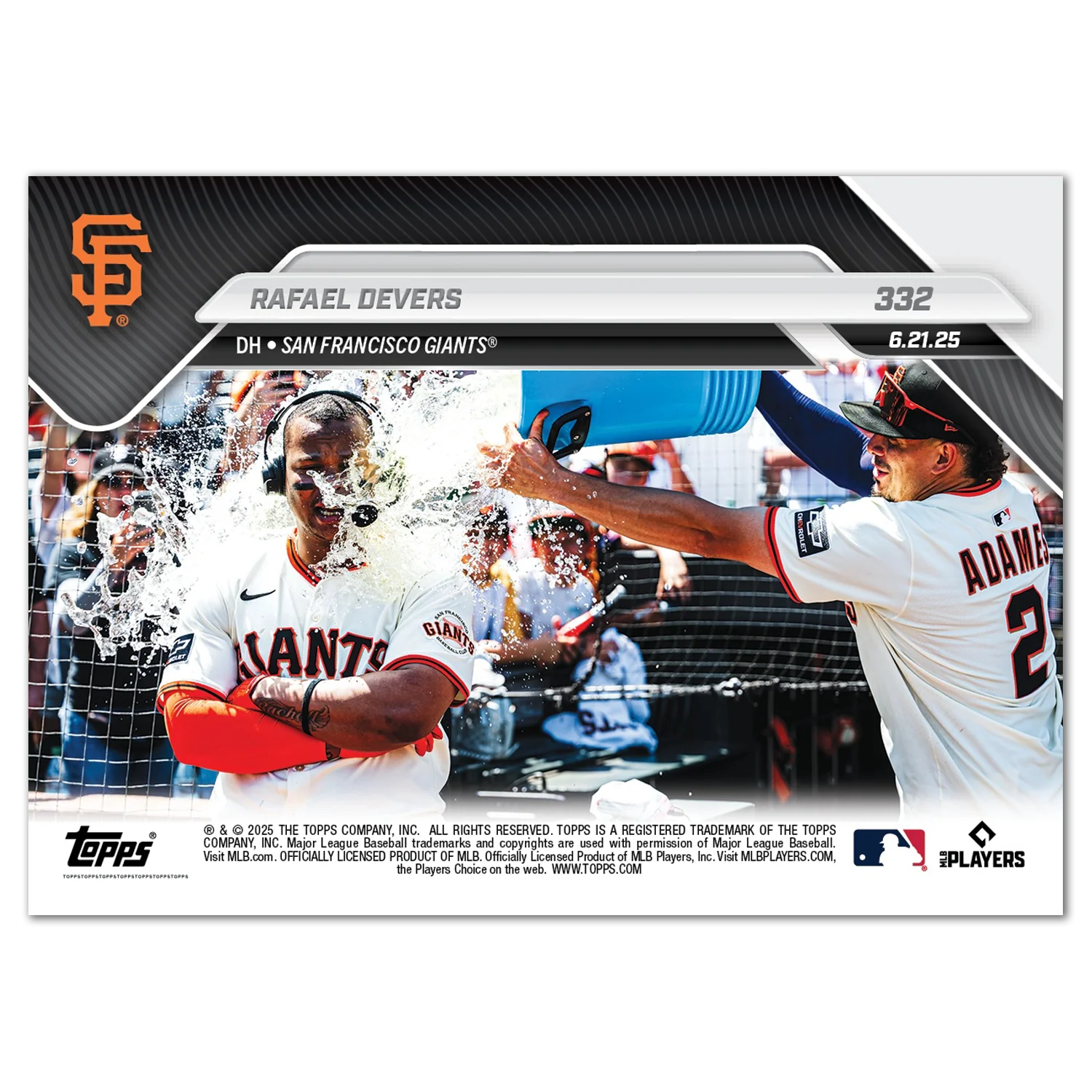 Rafael Devers - 2025 MLB Topps NOW® - Card 332