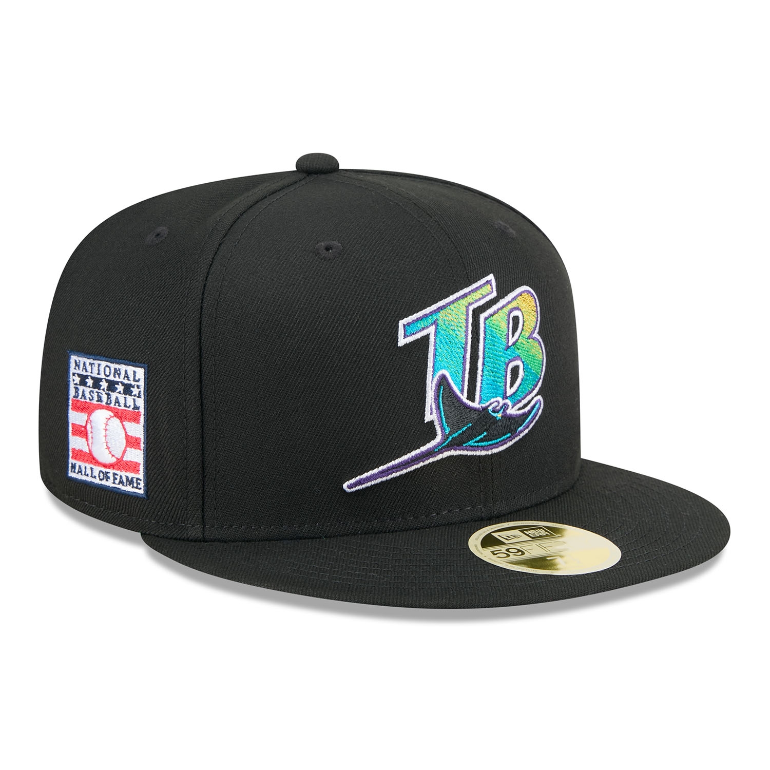 Tampa Bay Rays 2025 MLB Hall of Fame 59FIFTY Fitted Cap Black