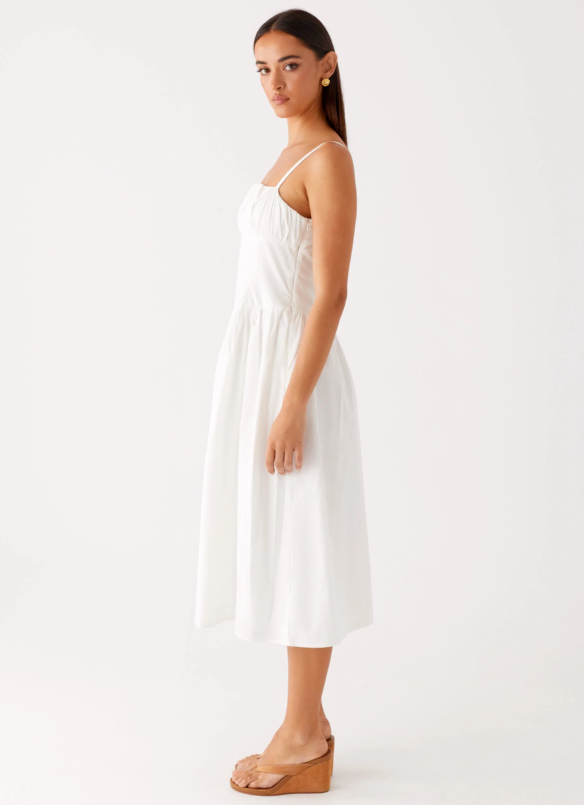 Phillipa Midi Dress - White