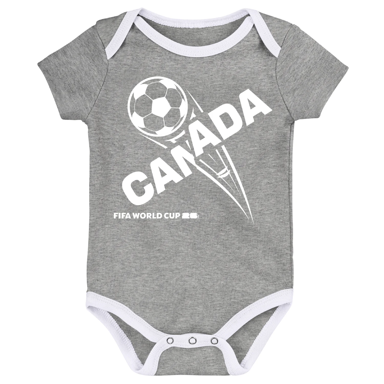 2026 Soccer Fan Collection Canada Onesie 3 Pack - Infant