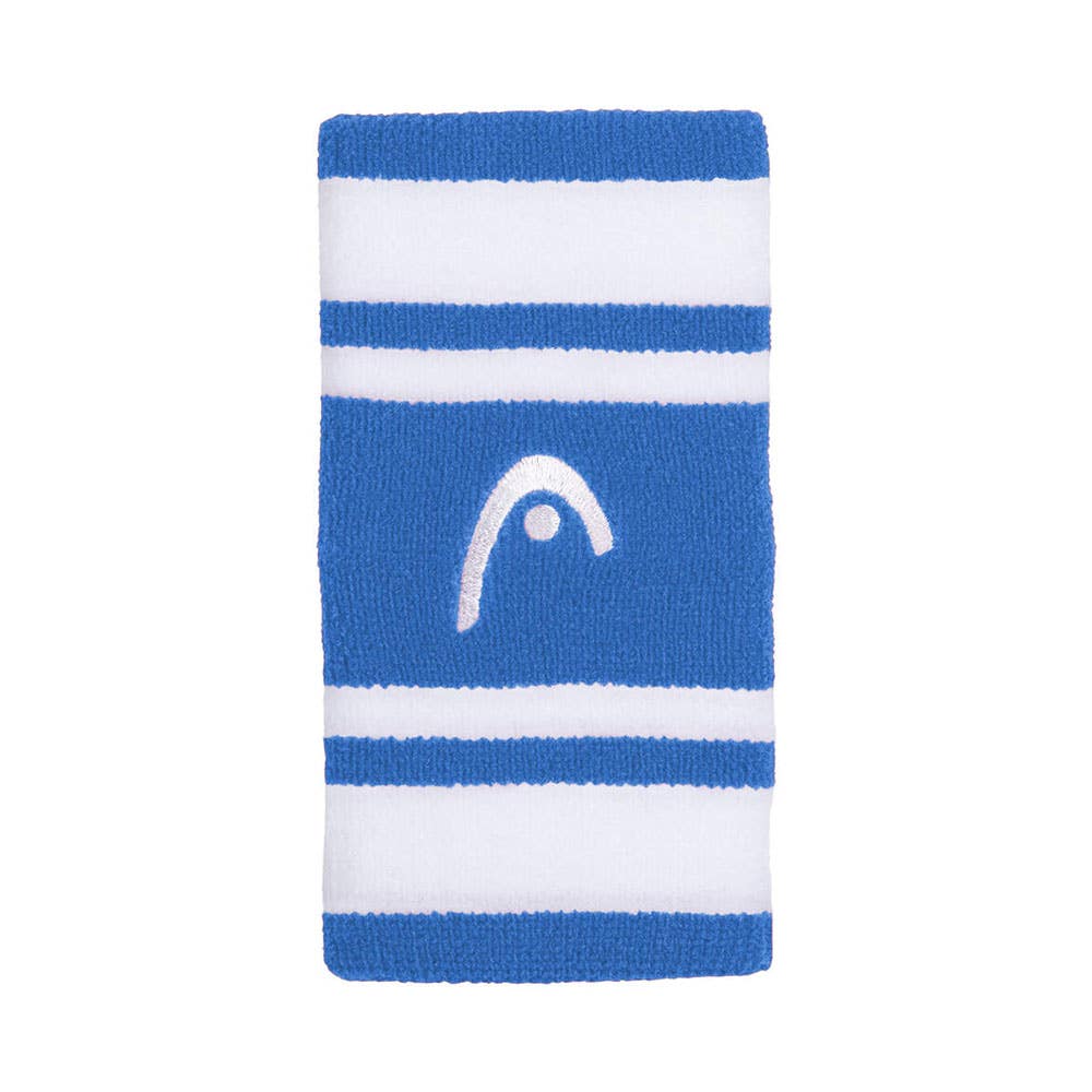 WRISTBAND HEAD STRIPED 5 BLUE/WHITE