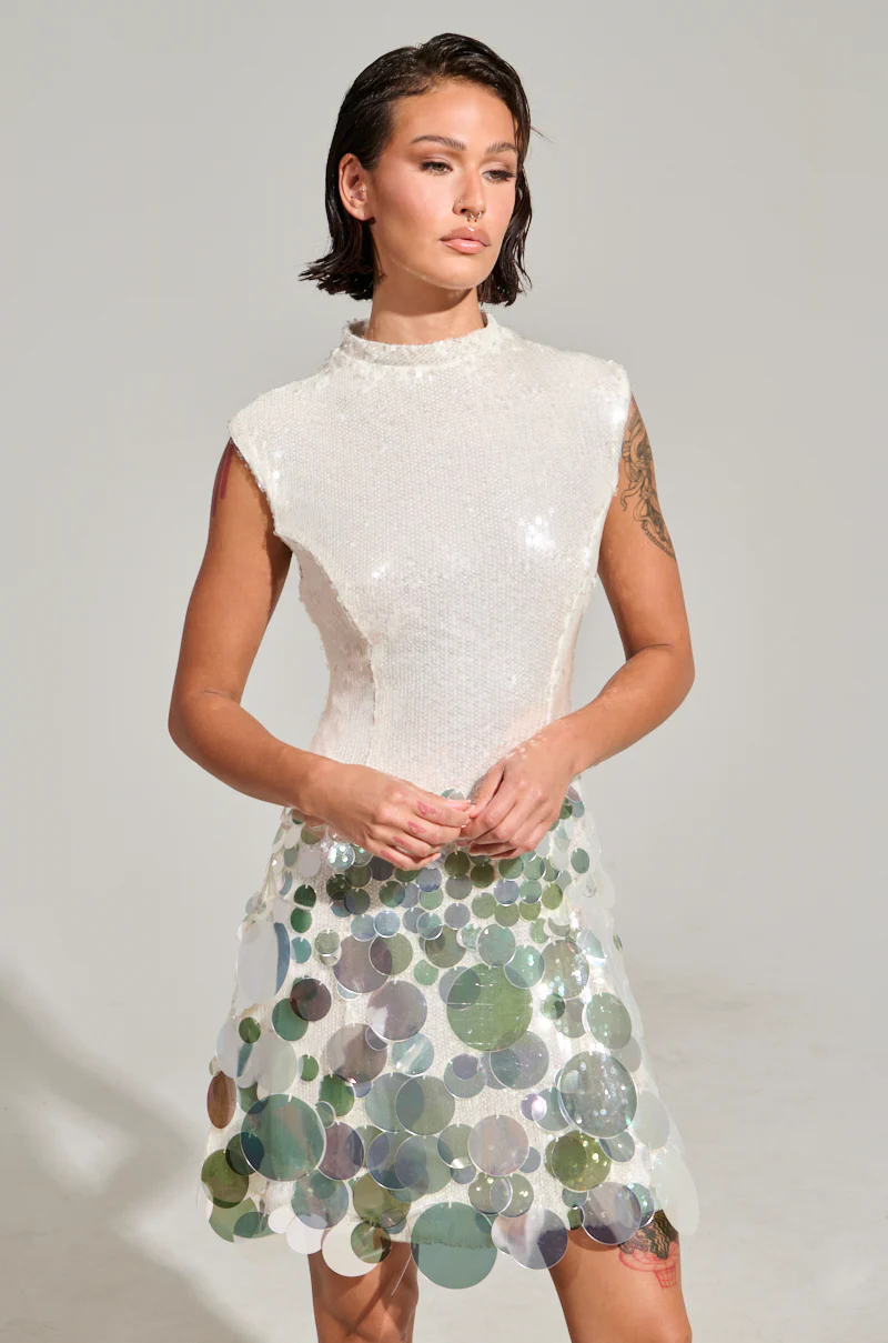 All The Right Ways Sequin Mini Dress