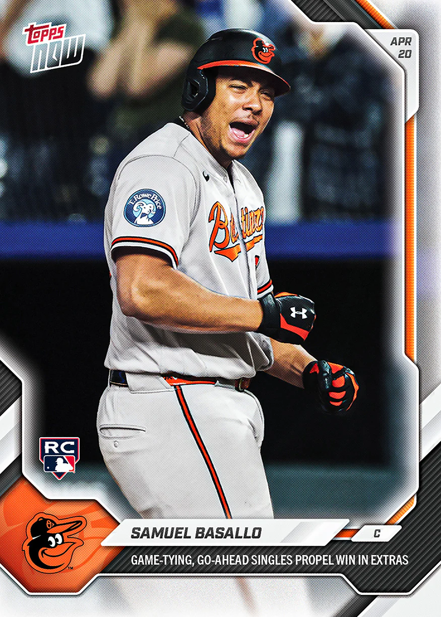 Samuel Basallo - 2026 MLB Topps NOW® - Card 100 - PR: 901