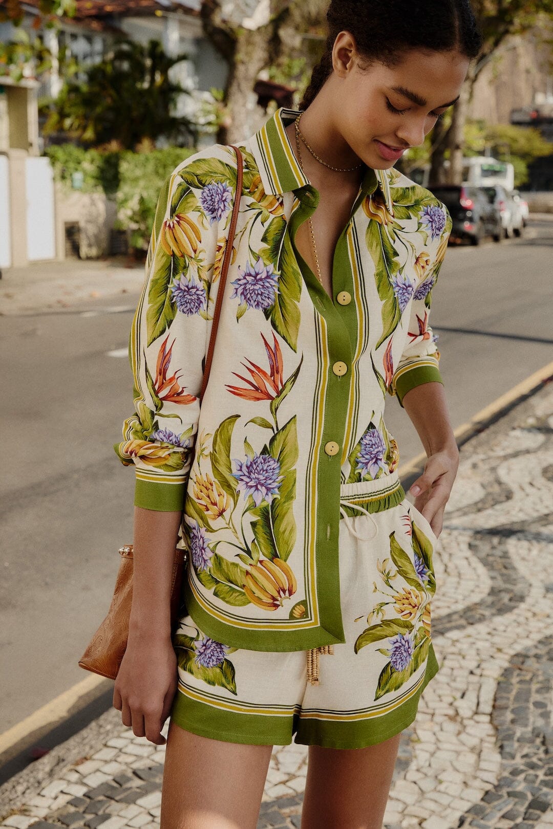 Sand Tropical Scarf Shorts