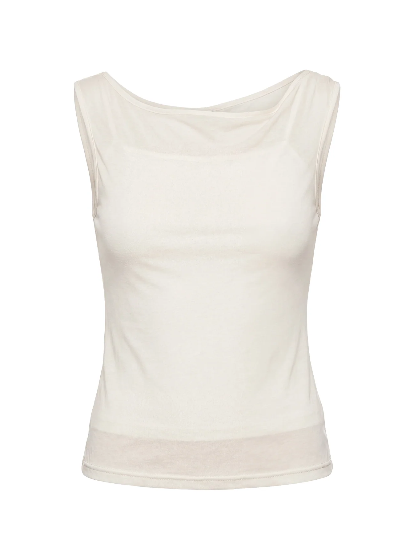 Skaia Layered Sheer Top Cream