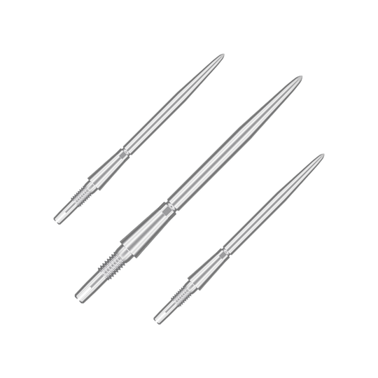 Target Swiss Storm Point dart tips - silver
