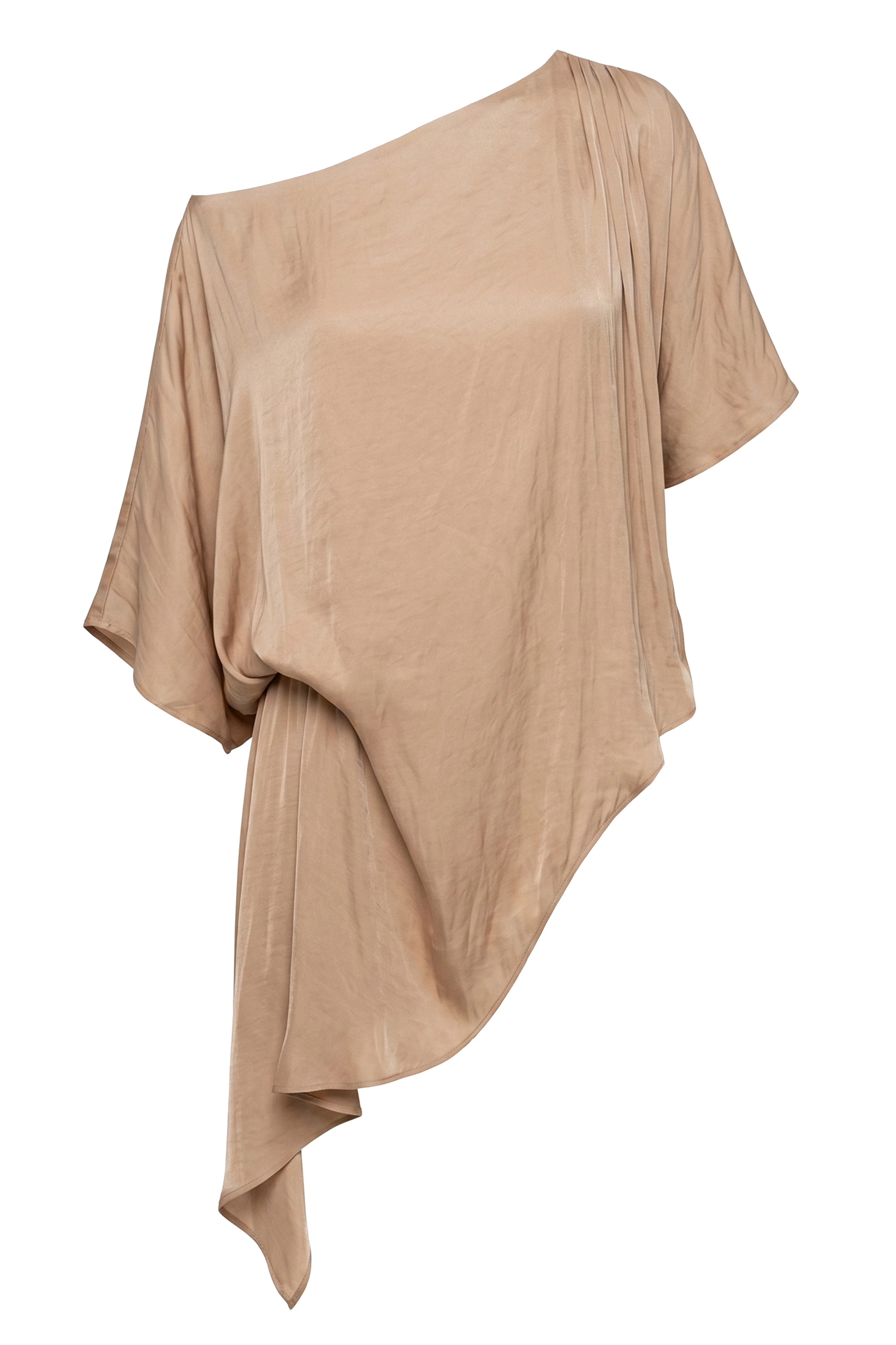 Tan Brisa Drape Top