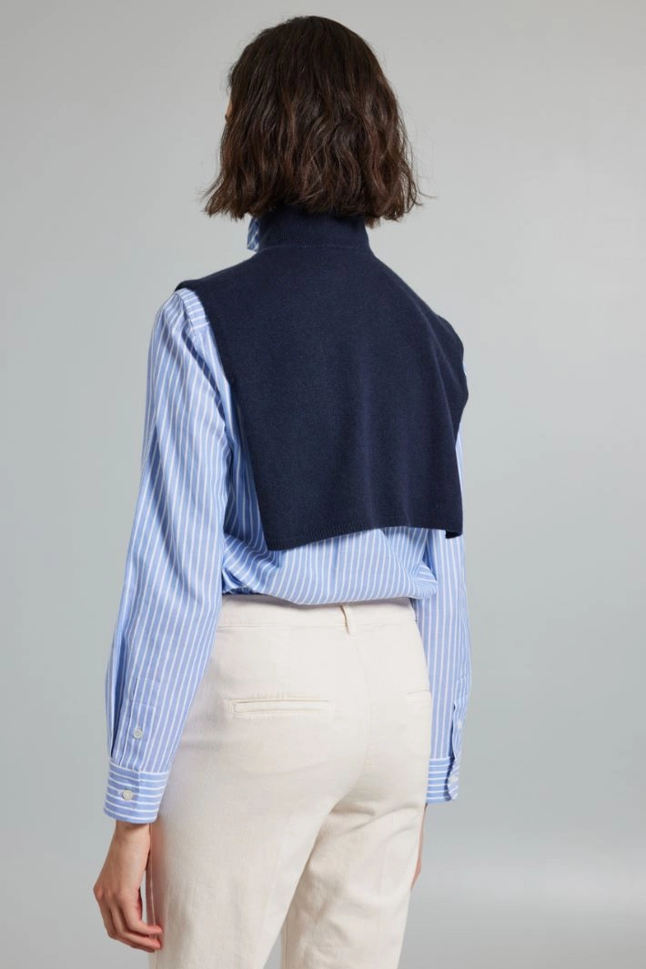 Cashmere collar - NIGHT BLUE