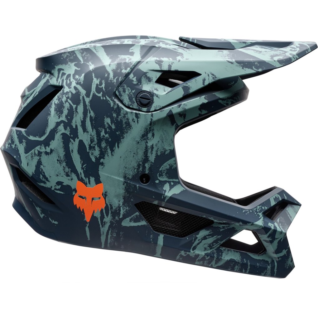 FOX Rampage MIPS Full Face Helmet Youth - Image Print - arctic blue