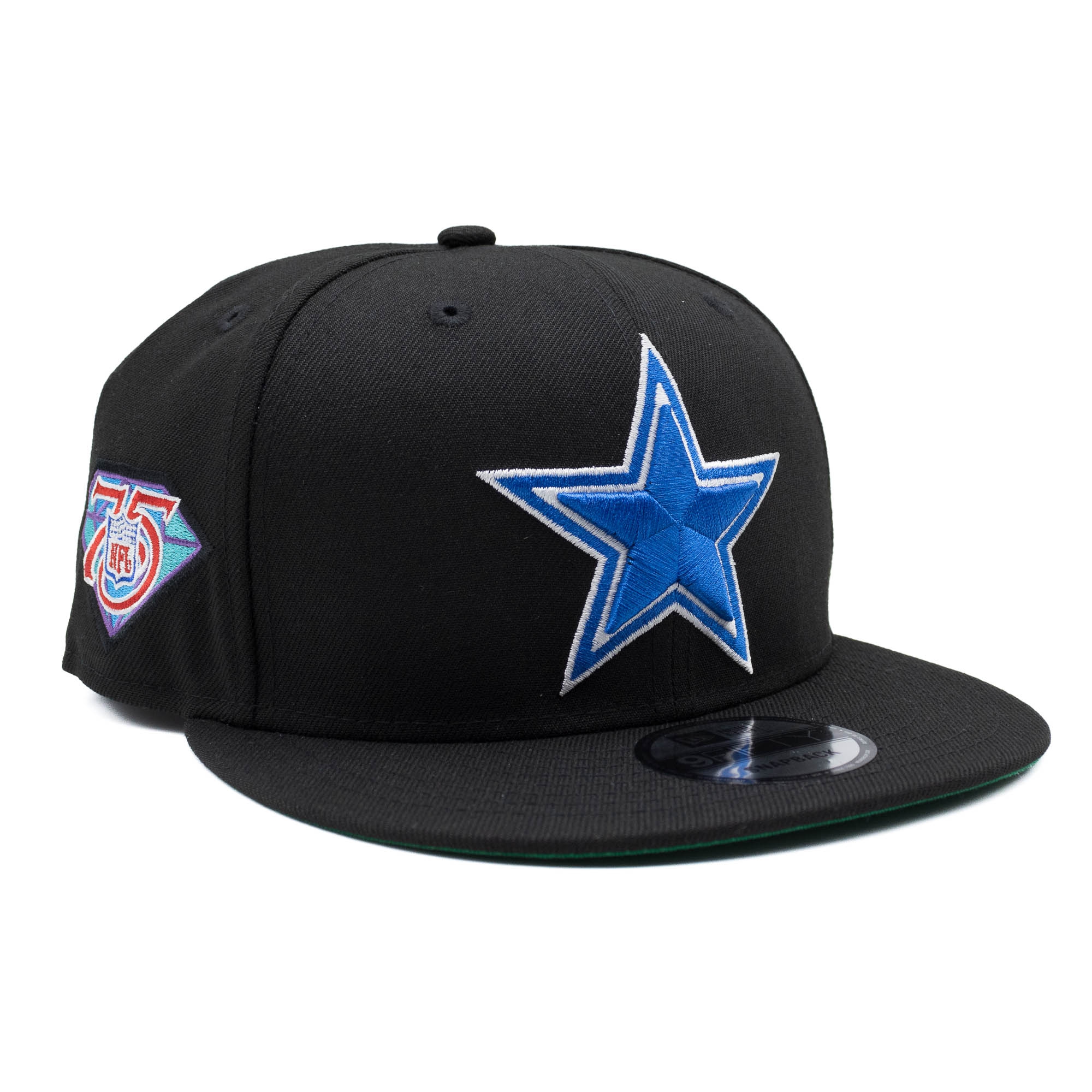 Dallas Cowboys NFL 75th Anniversary New Era 9FIFTY Snapback NFL Cap Black